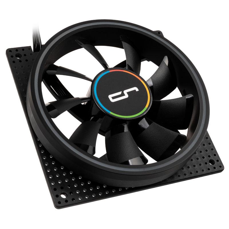 CRYORIG Crona S Universale Ventilatore 12 cm Nero 3 pz (Cryorig Crona S ARGB 120mm PWM Triple Fan Pack with Controller [400-170