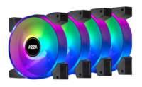 VENTOLA Azza Hurricane II 120mm ARGB SET4 PWM