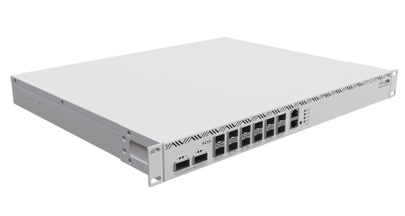 MikroTik CCR2216-1G-12XS-2XQ Router 12x SFP28 2x QSFP28 1x RJ45 1000Mb/s 2x M.2 SATA