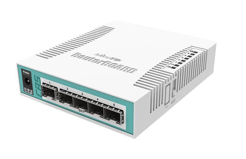 MikroTik CRS106-1C-5S Switch 1x RJ45 1000Mb/s 6x SFP