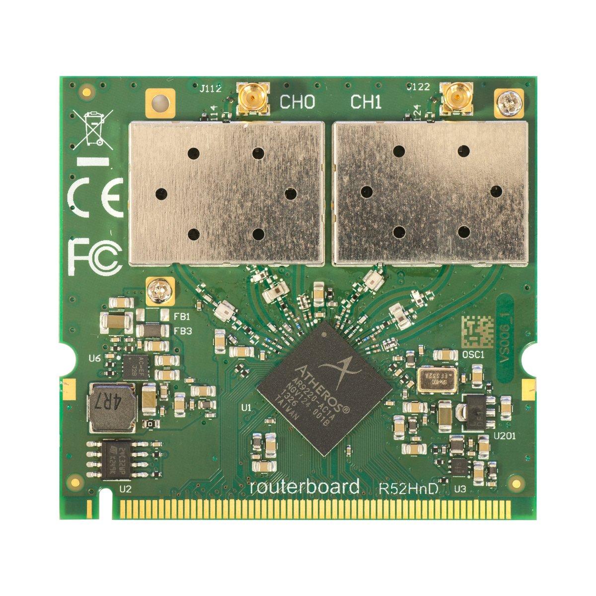 MIKROTIK R52HND 2.4/5GHZ MINIPCI 802.11A/B/G/N DUAL CHAIN, 2X MMCX