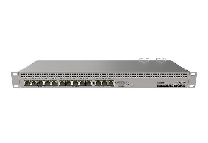MikroTik RB1100AHx4 | Router | 13x RJ45 1000Mb/s, 1x microSD, 2x SATA 3, 2x M.2