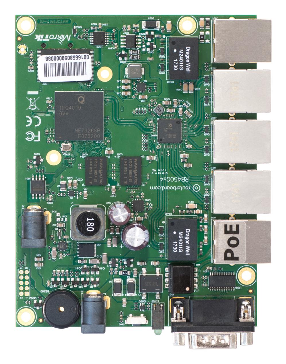 MikroTik RB450GX4 Router 5x RJ45 1000Mb/s 1x microSD