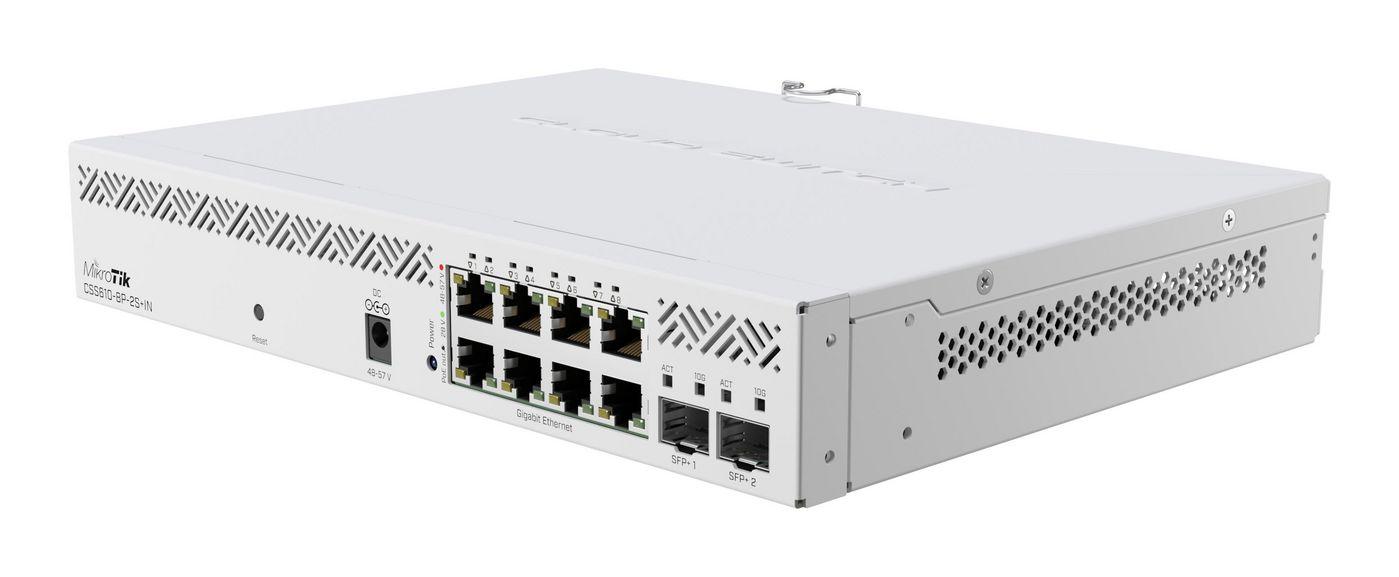 MikroTik CSS610-8P-2S+IN | Switch | 8x 1000Mb/s PoE, 2x SFP+, VLAN