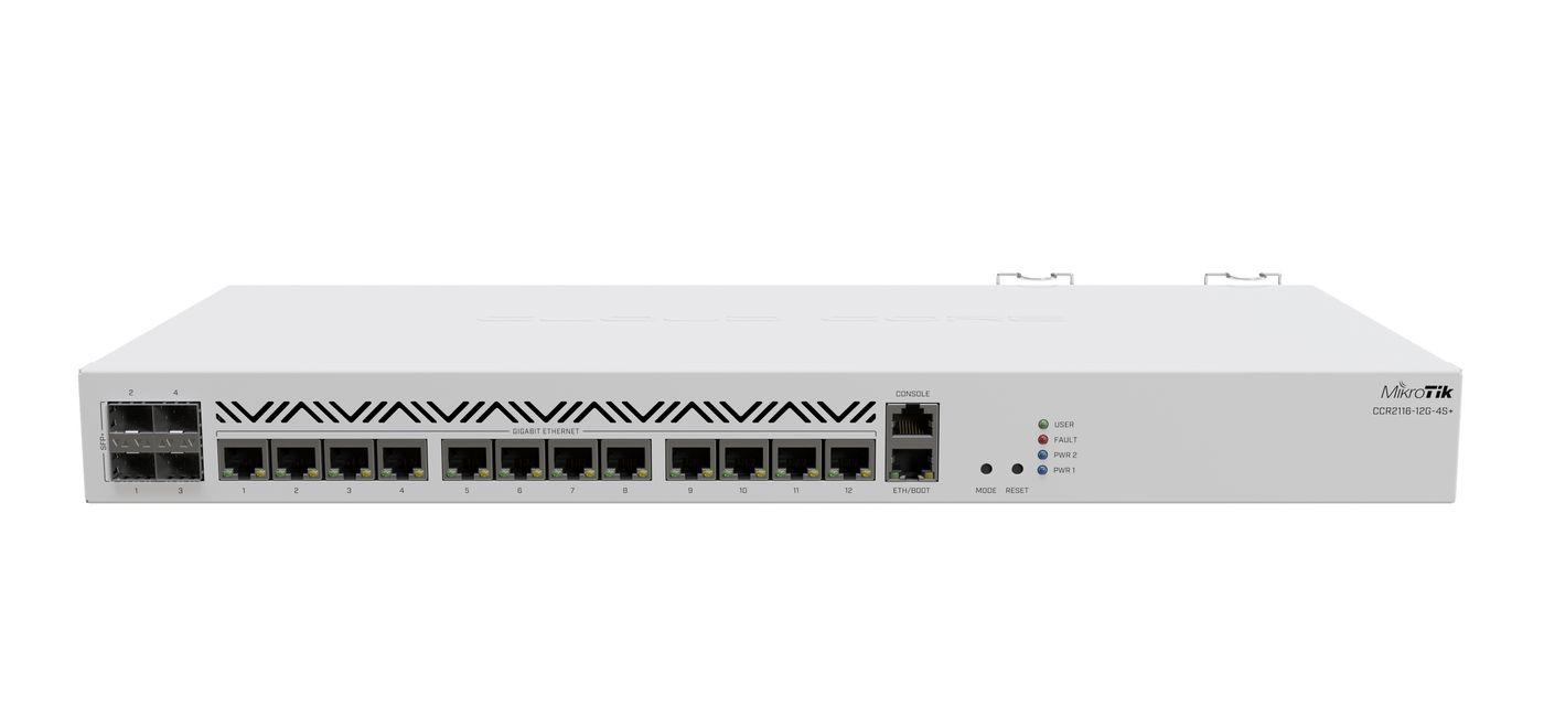 MikroTik CCR2116-12G-4S+ | Router | 13x RJ45 1000Mb/s, 4x SFP+