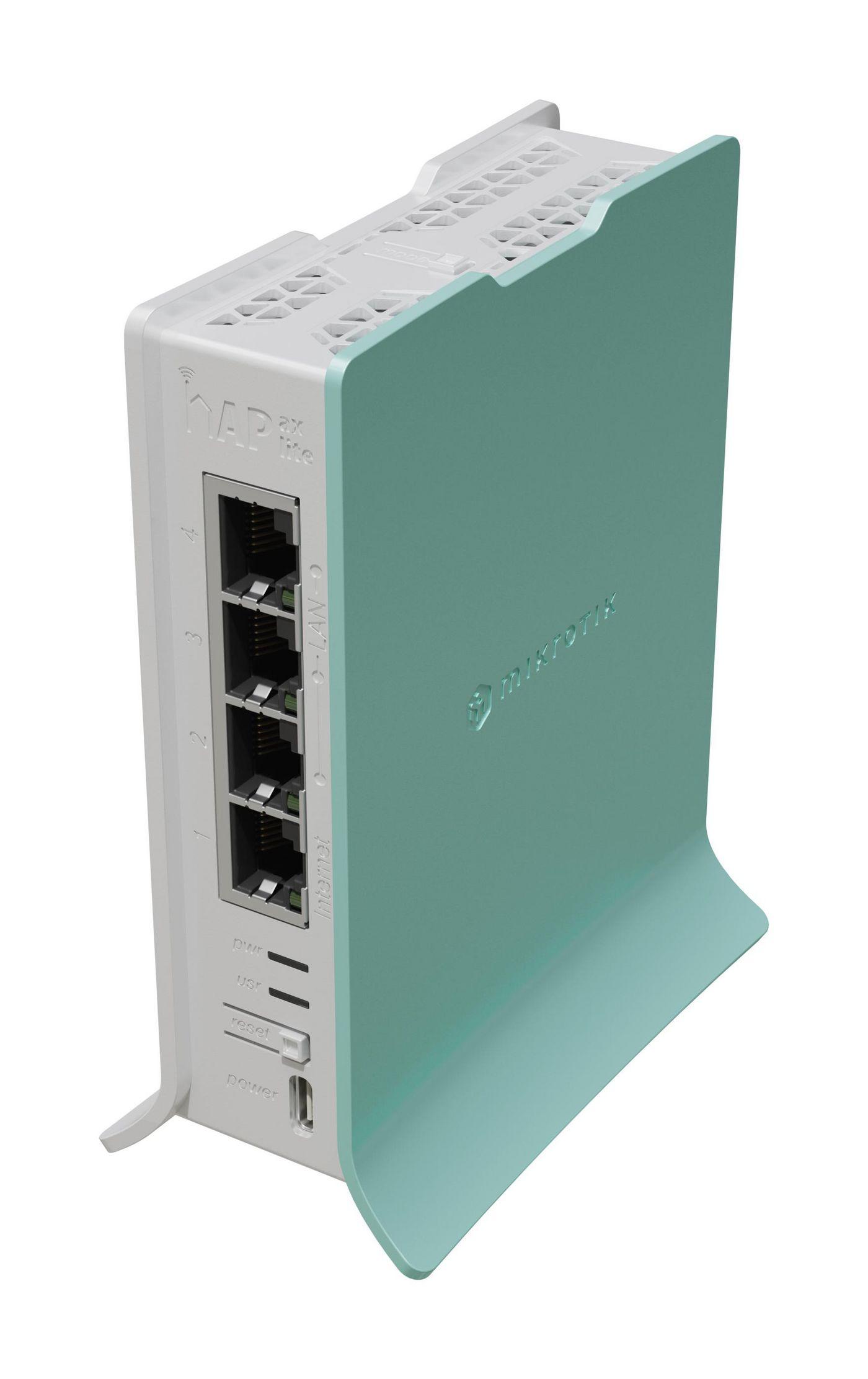 MikroTik hAP ax lite Router Wi-Fi L41G-2axD Wi-Fi6 AX600 4x RJ45 1000Mb/s RouterOS L4