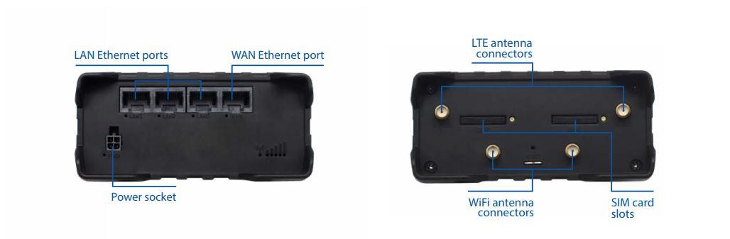 Teltonika RUT950 | Router 4G LTE industriale | Cat.4, WiFi, Dual Sim, 1x WAN, 3X LAN, RUT950 U022C0
