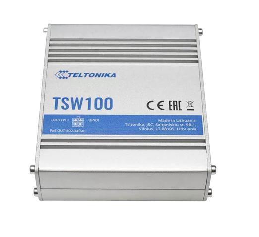 Teltonika TSW100 PoE Switch 5x RJ45 1000Mb / s 4x PoE 60W