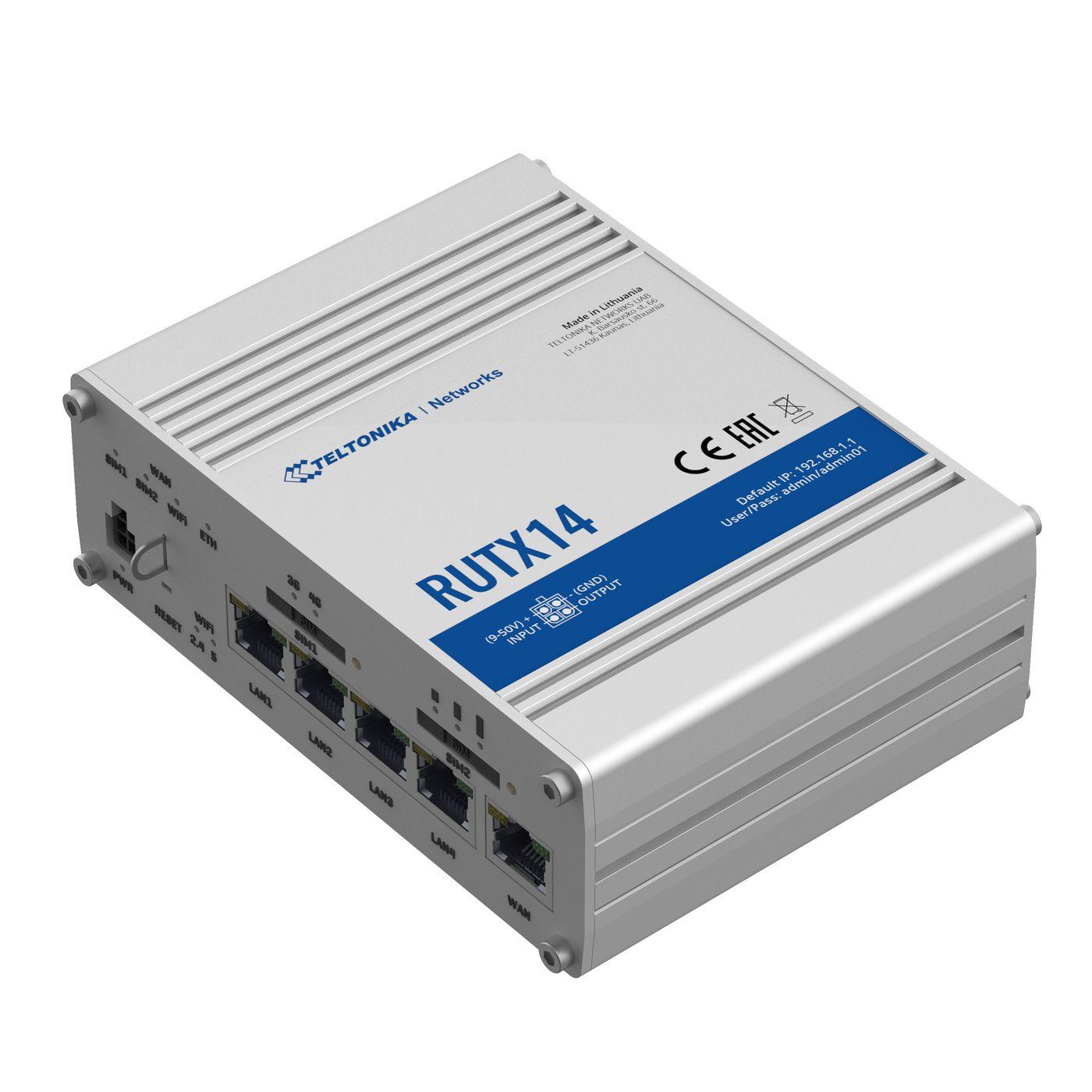 TELTONIKA RUTX14 4G LTE CAT12 INDUSTRIAL CELLULAR ROUTER