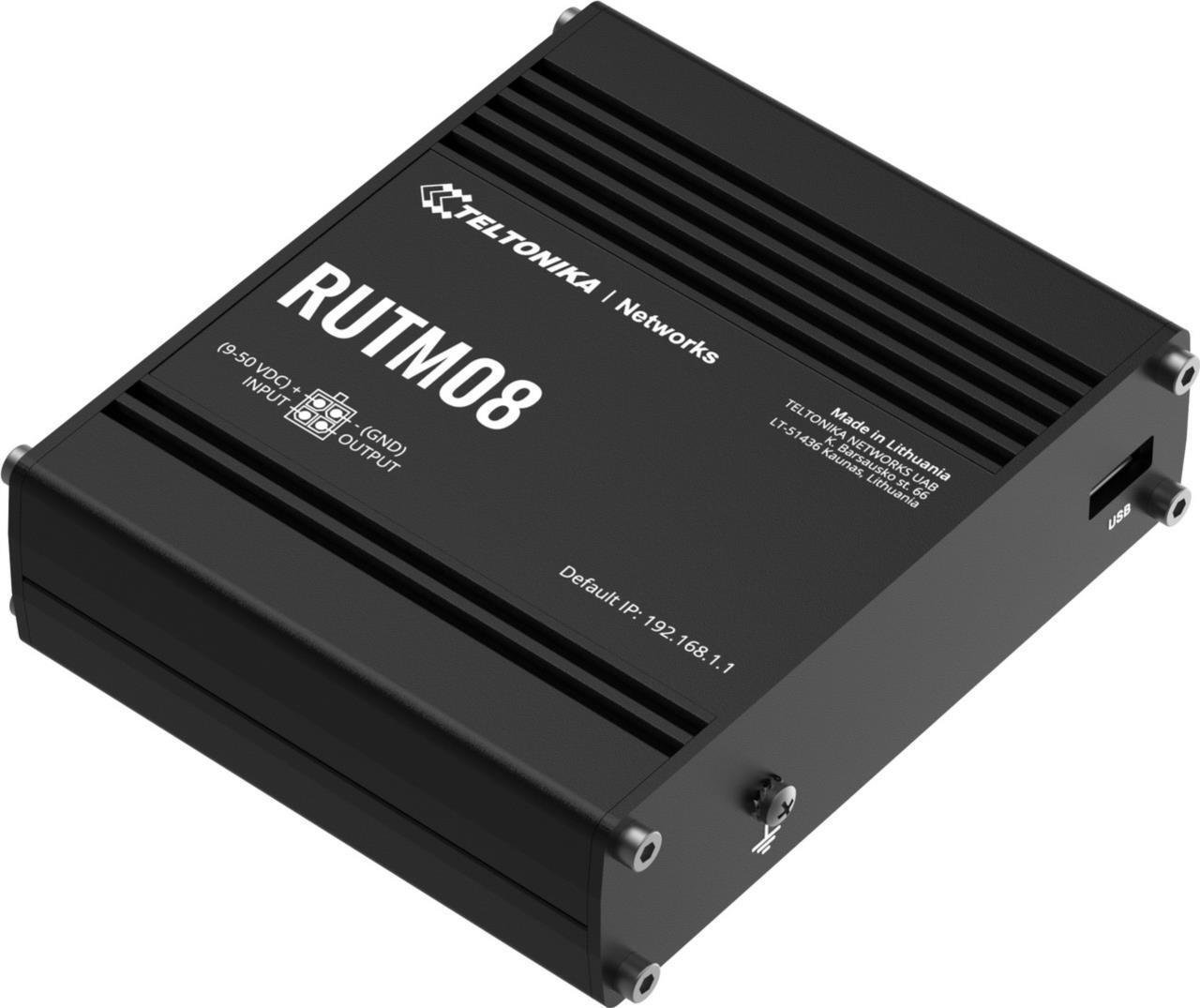 Teltonika RUTM08 router cablato Gigabit Ethernet Nero
