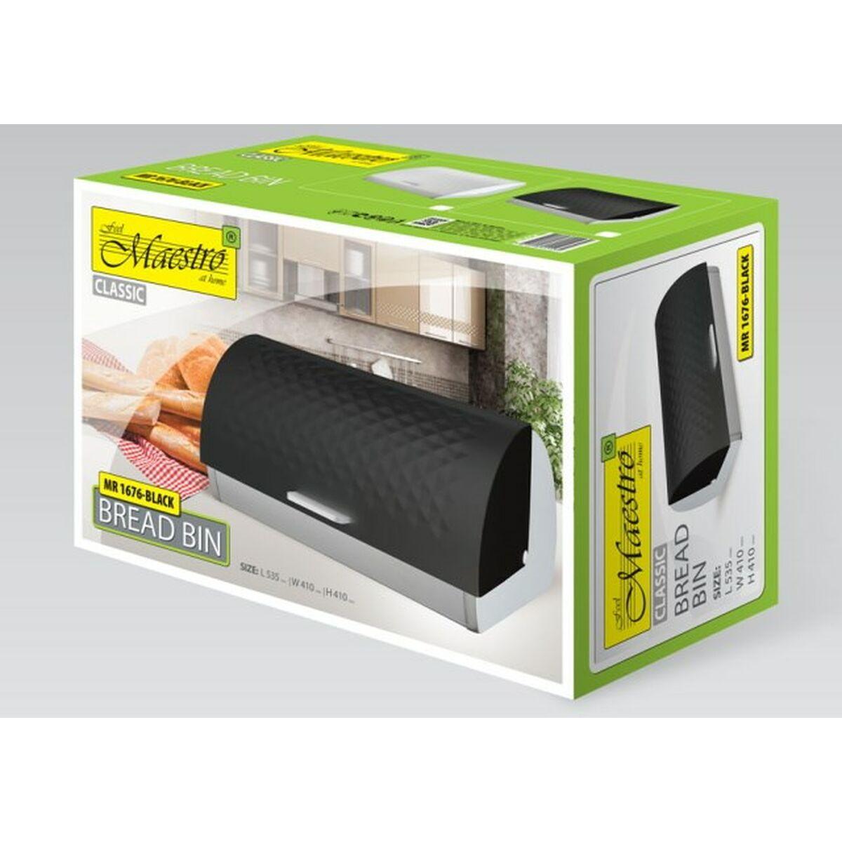 Portapane Feel Maestro MR-1676-BLACK Nero Acciaio inossidabile 38.5 x 39 x 25.5 cm