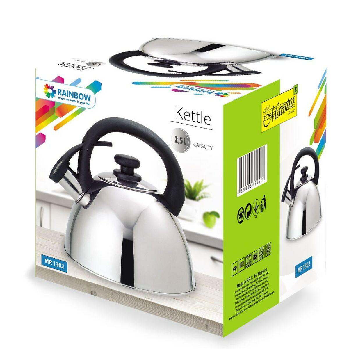 Teiera Feel Maestro MR1302 Nero Acciaio inossidabile 2,5 L