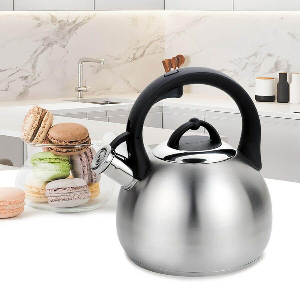 Teiera Feel Maestro MR-1311 Nero Argentato Silicone Acciaio inossidabile 3 L