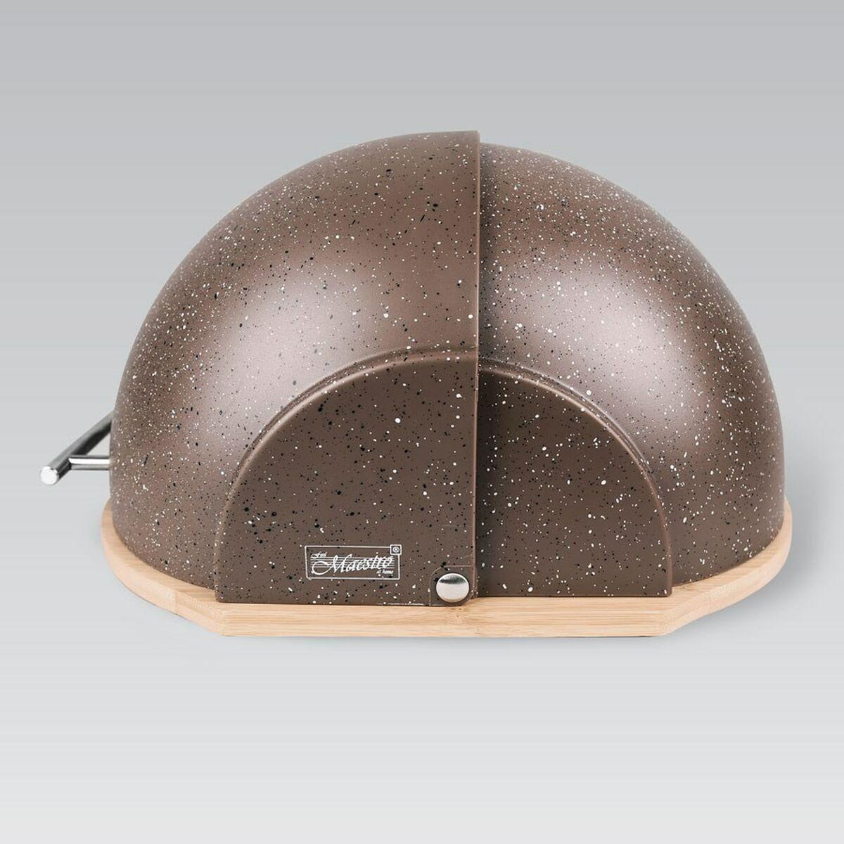 Portapane Feel Maestro MR-1678 Marrone Bronzo Argentato Legno Plastica 1 Pezzi