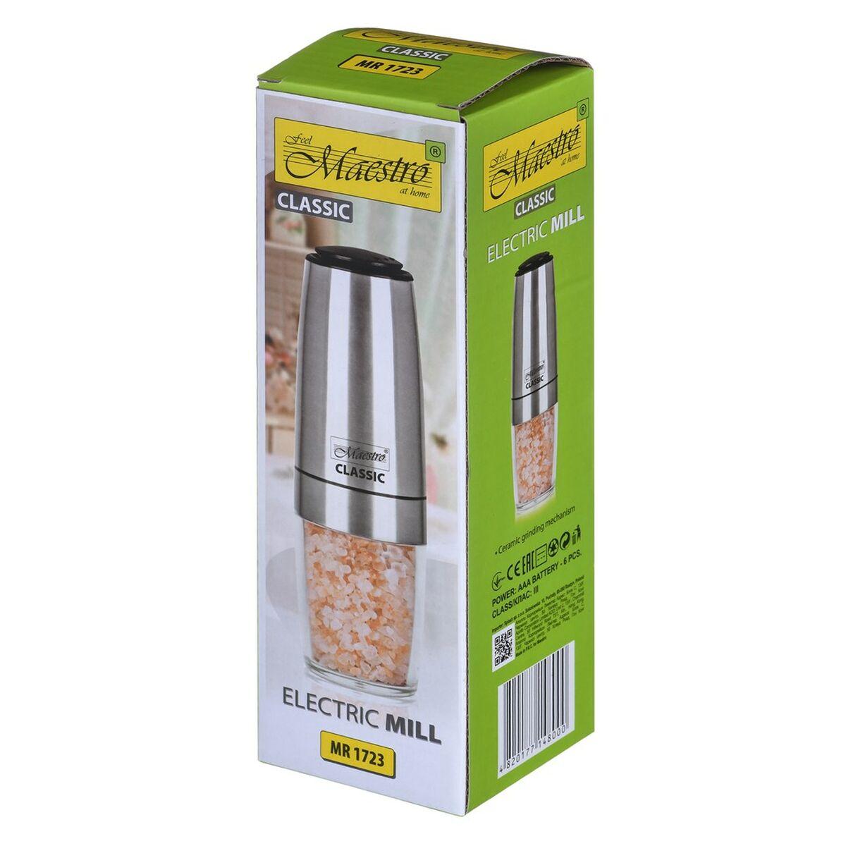 Macinino Elettrico Feel Maestro MR-1723 Argentato