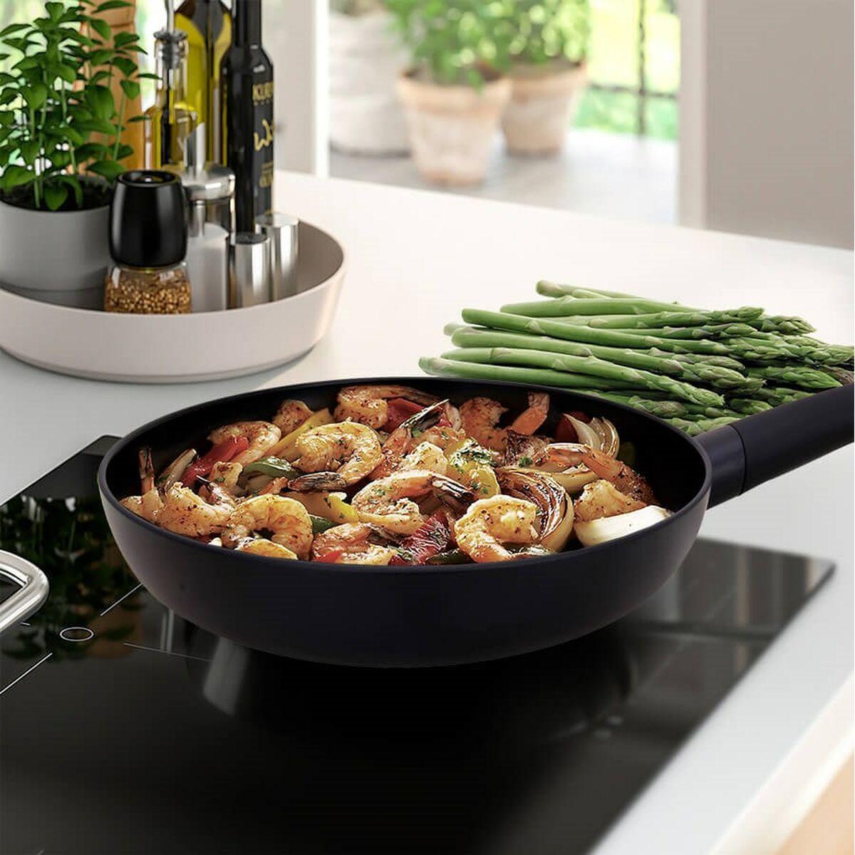 Padella Wok Feel Maestro MR-1217-28 Nero Alluminio ÃƒËœ 28 cm