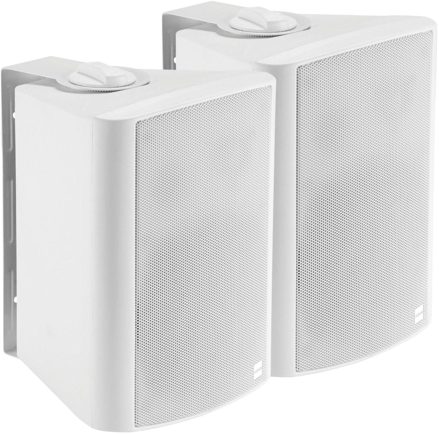 Vision SP-900P altoparlante 2-vie Bianco Cablato 30 W (VISION Professional Active 5.25 Wall Speakers - LIFETIME WARRANTY - 2 x