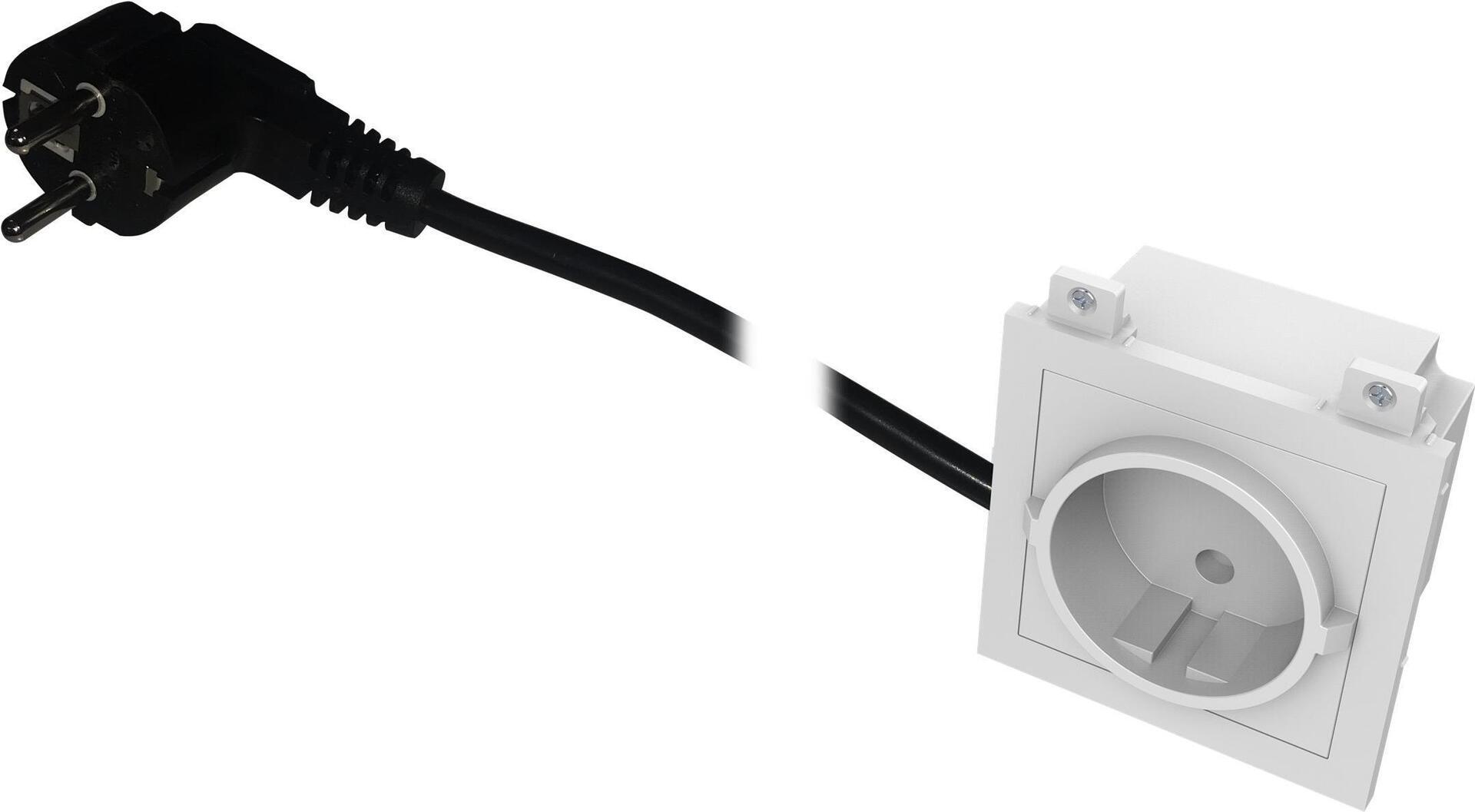 Vision TC3 PWRUK presa energia Tipo G BS 1363 Bianco (VISION Techconnect Modular AV Faceplate - LIFETIME WARRANTY - UK power so