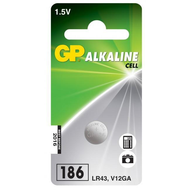 GP Batteries 102003 batteria per uso domestico Batteria monouso - SR43 Alcalino (GP 186-C1/ LR43/ LR1142 battery - 1 Pack)
