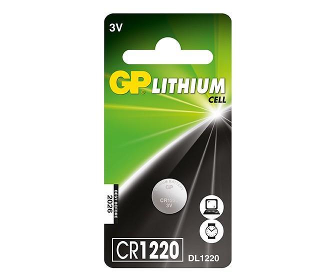 GP Batteries Silver Oxide Cell CR1220 Batteria monouso Litio (GP CR 1220-C1 button cell battery - 1 Pack)