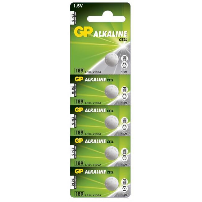 BUTTON CELL LR54 - LR54 Single-use battery - LR54 Alkaline 1.5 V 5 pcs 44 mAh - Warranty 12M