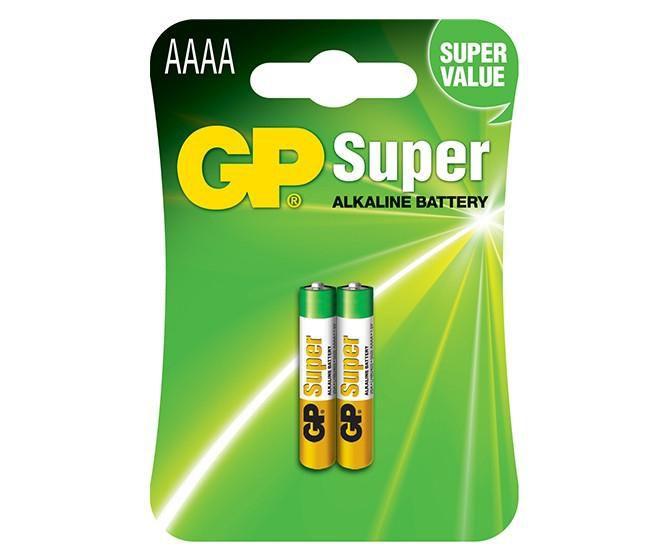 GP Batteries Super Alkaline LR61 Batteria monouso AAAA Alcalino (GP 25A-U2/ LR61/ AAAA battery - 2 Pack)