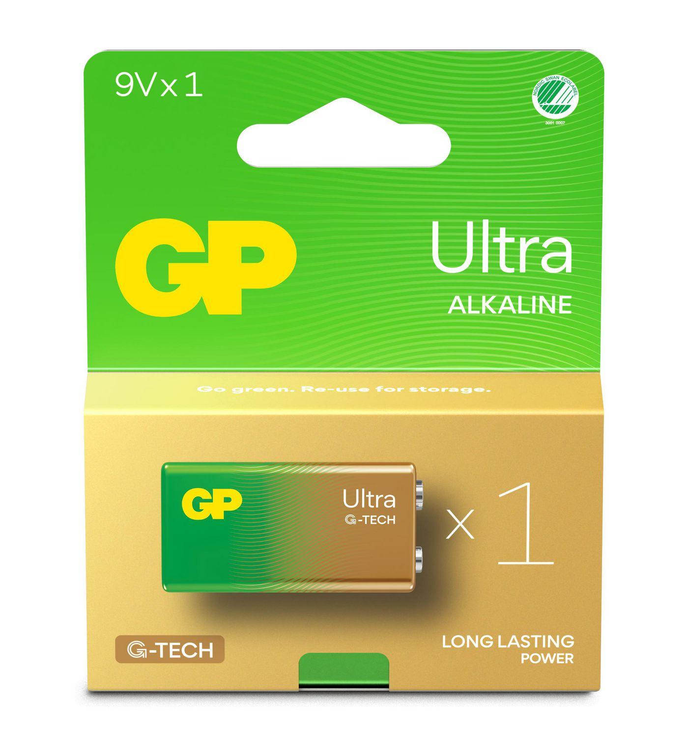 GP 1604AU-U1 A21 / 6LF22 / 9V Ultra Battery