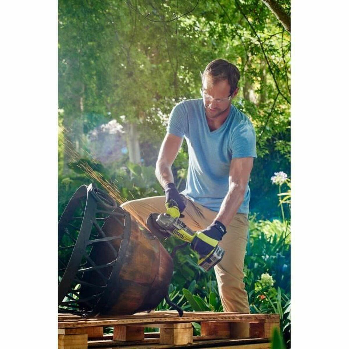Ryobi One R18AG7-0 Vinkelsliber Uden batteria Batteria integra