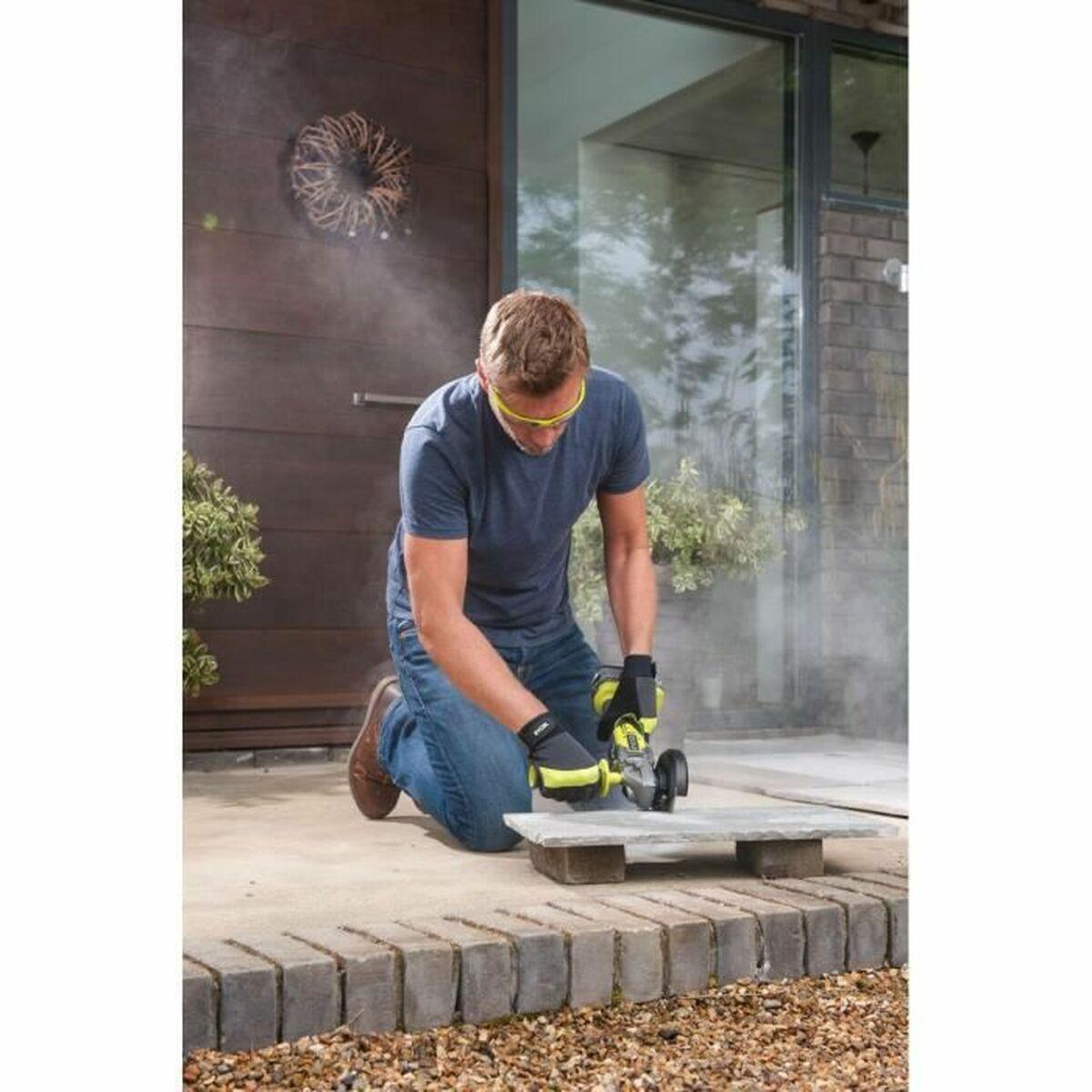 Ryobi One R18AG7-0 Vinkelsliber Uden batteria Batteria integra