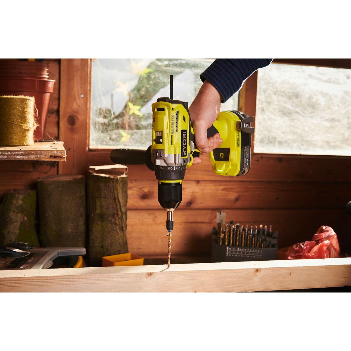 Trapano a percussione a batteria Ryobi R18PD7-0