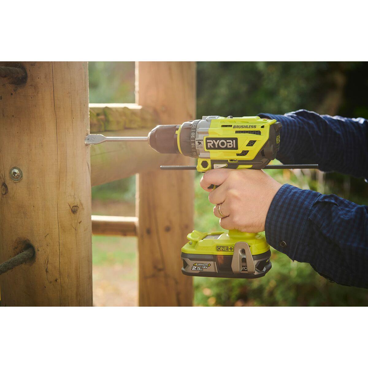 Trapano a percussione a batteria Ryobi R18PD7-0
