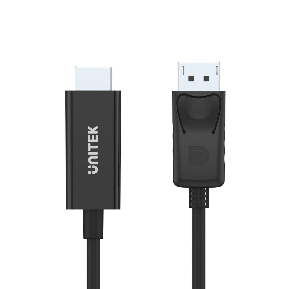 Adattatore Displayport Con HDMI Unitek Y-5118CA NERO 1,8 m