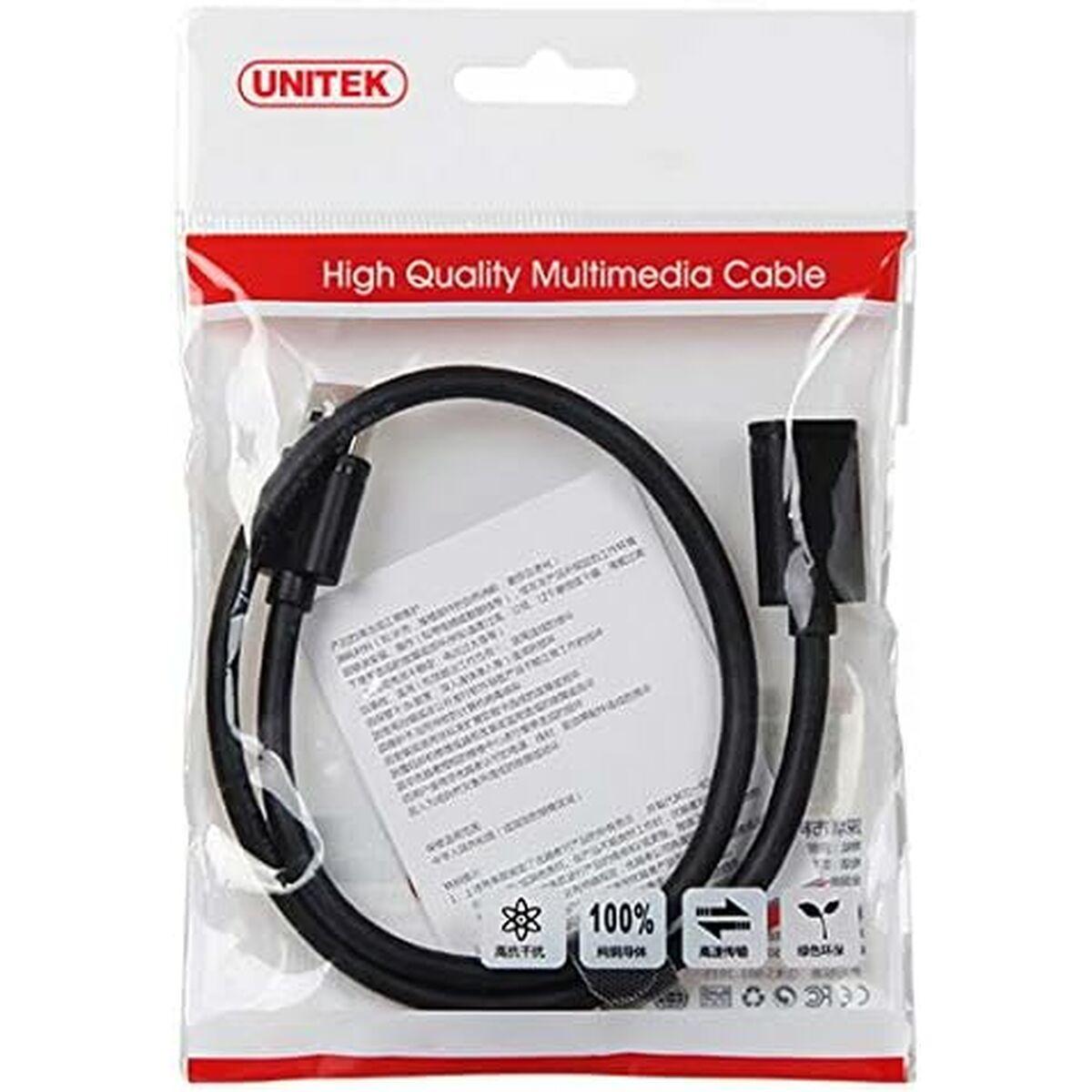 Cavo USB Unitek Y-C459GBK MASCHIO/FEMMINA NERO 2 M