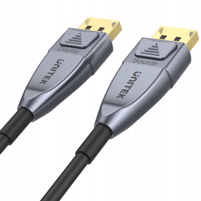 C1616GY, 10 m, DisplayPort, DisplayPort, Maschio, Maschio, Nero, Grigio