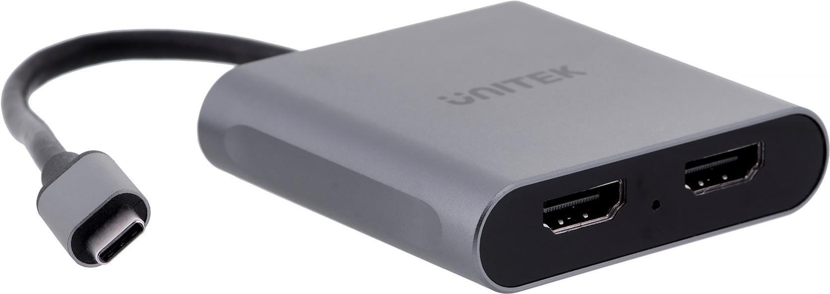 USB -C - 2x HDMI 20, 4K MST, M/F Adattatore