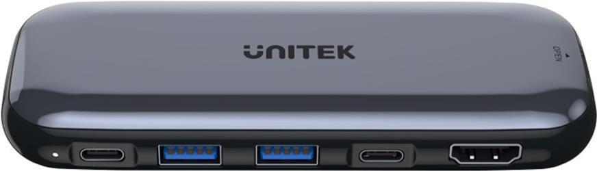 Unitek UHUB H6 - Tipo USB -C - HDMI - USB 2.0 - USB 3.2 GEN 1 (3.1 Gen 1) Tipo -A - Tipo USB -C - 10000 Mbit/S - 60 Hz - 3860 -