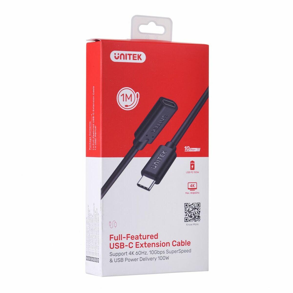 Cavo USB C Unitek C14086BK-1M Nero 1 m