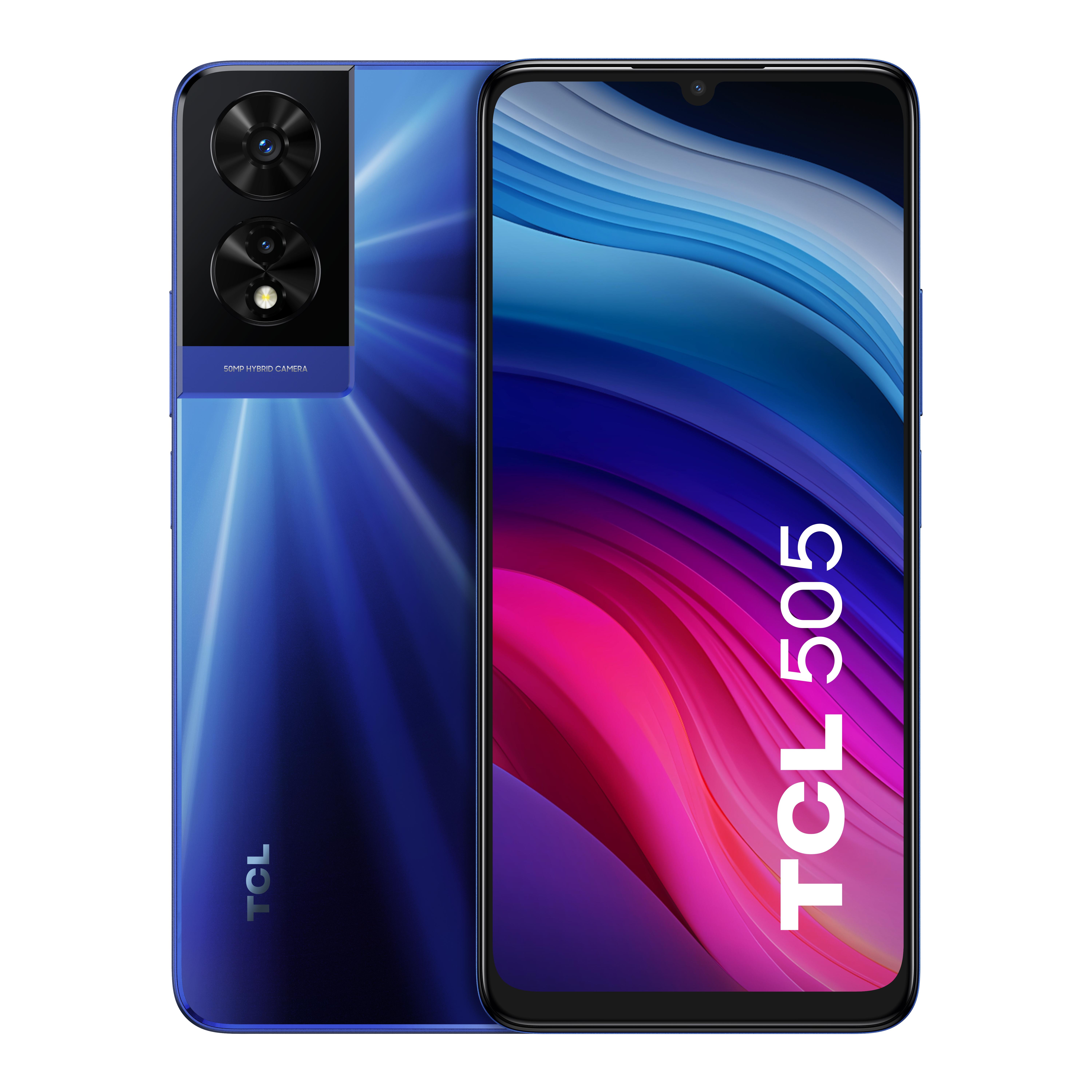 TCL 505 171 cm 6.75 Doppia SIM Android 14 4G USB tipo-C 4 GB 128 GB 5010 mAh Blu (TCL 505 BLUE)