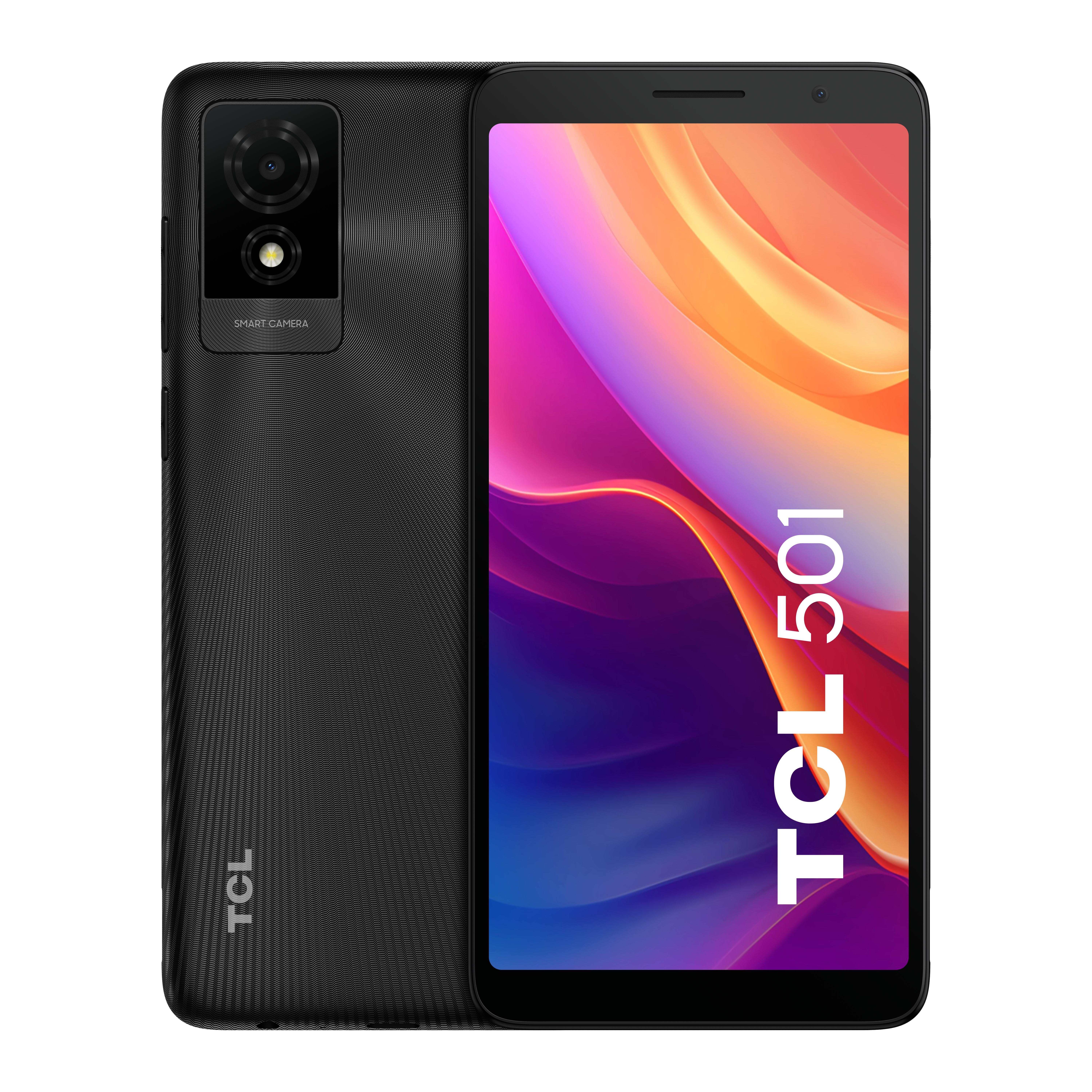 TCL 501 152 cm 6 Doppia SIM Android 14 4G 2 GB 32 GB 3000 mAh Nero (TCL 501 BLACK 32GB)