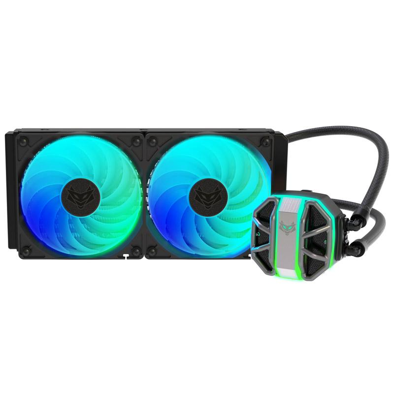 Sapphire NITRO+ S240-A AIO Processore Kit di raffreddamento a liquido 12 cm Nero (SAPPHIRE NITRO+ S240-A Addressable RGB AIO CP