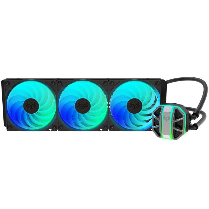 Sapphire NITRO+ S360-A AIO Processore Kit di raffreddamento a liquido 12 cm Nero 1 pz (SAPPHIRE NITRO S360-A Addressable RGB AI