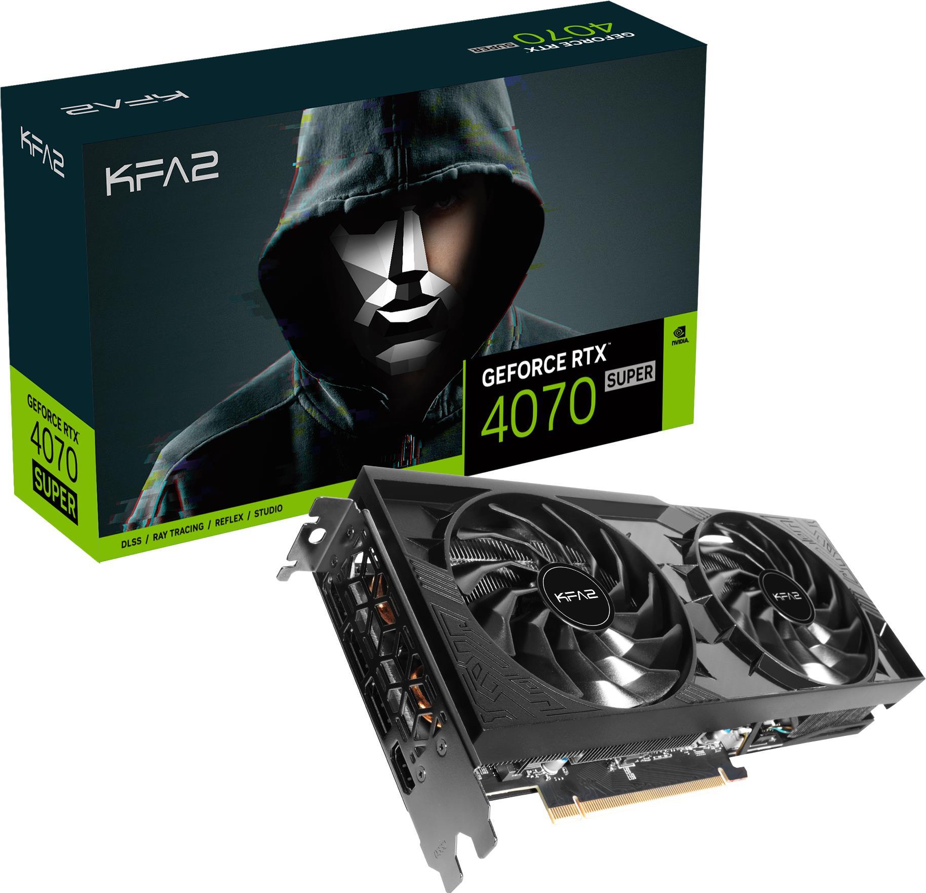 GeForce RTX 4070 Super 2X 1 clic OC 12 GB - 12 GB GDDR6X, 1x HDMI