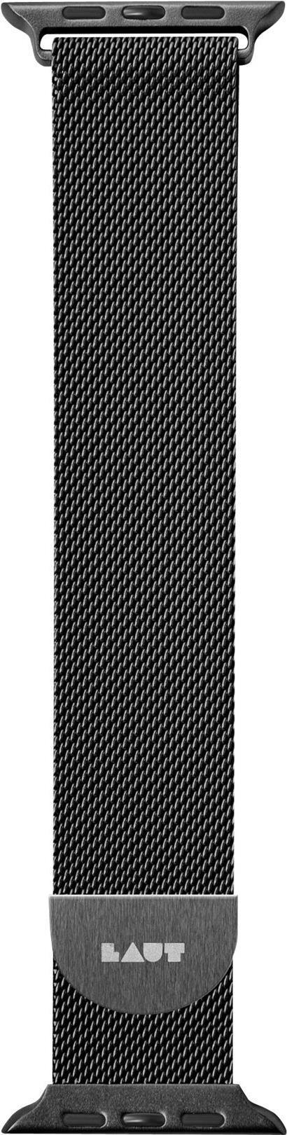 Cinturino per Apple Watch LAUT con passante in acciaio 42/44/45 mm - nero