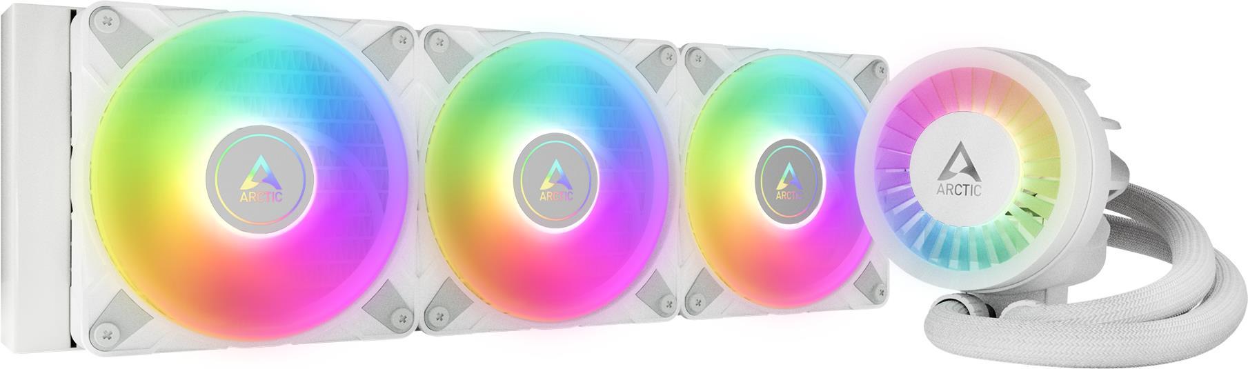Arctic Liquid Freezer III 360 A-RGB Bianco completo di raffreddamento ad acqua per AMD Intel