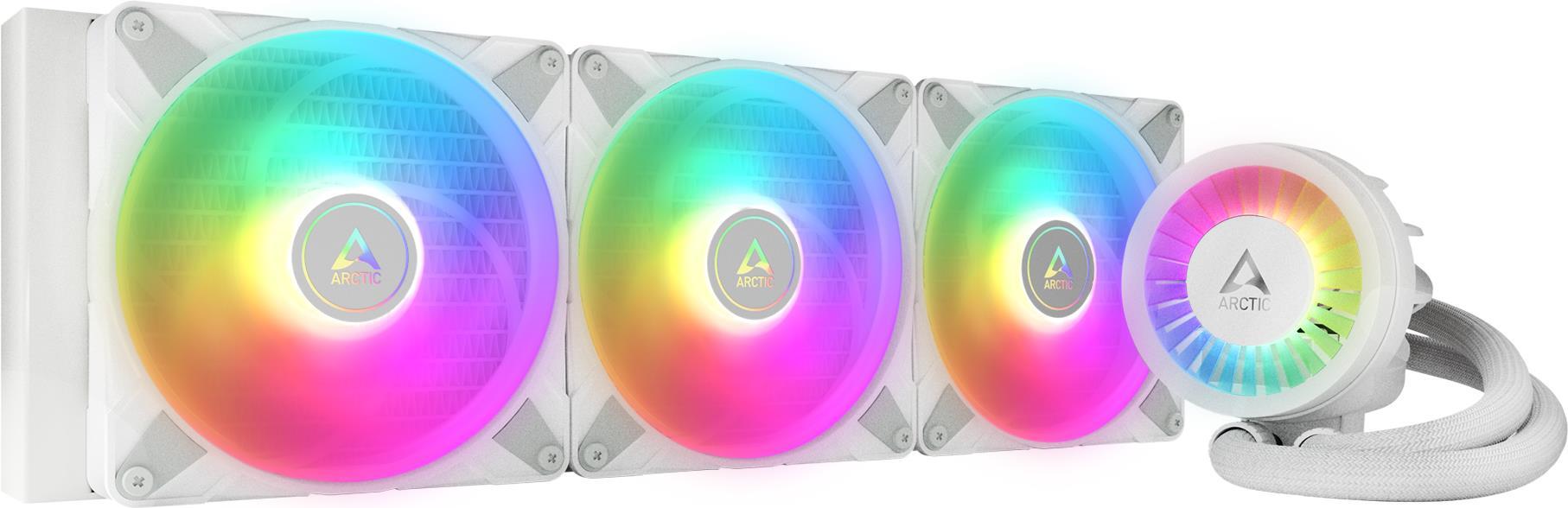 Arctic Liquid Freezer III 420 A-RGB Bianco completo di raffreddamento ad acqua per AMD Intel