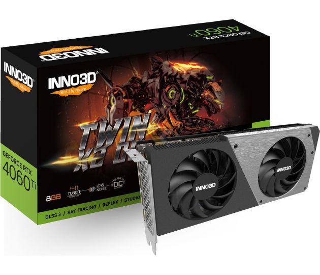 INNO3D VGA GEFORCE RTX 4060 TI, RTX 4060 TI TWIN X2 OC, 8GB GDDR6, 3DP/HDMI