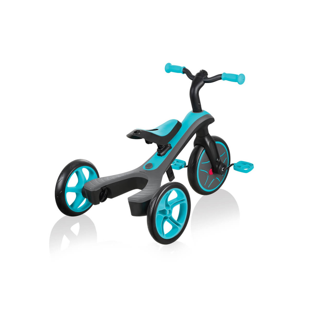 Triciclo Explorer 2 in 1 turchese/grigio