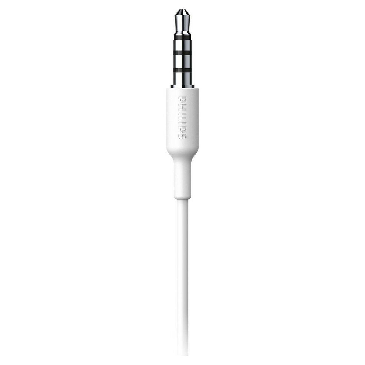 Philips TAA1105WT/00 Cuffie con Filo per Fitness e Sport, Microfono, IPX2 Resistenti al Sudore, Supporti per l'orecchio Flessib