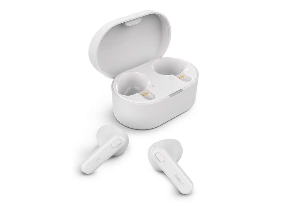 Philips TAT1138WT cuffia e auricolare Wireless In-ear Musica e Chiamate Bluetooth Bianco