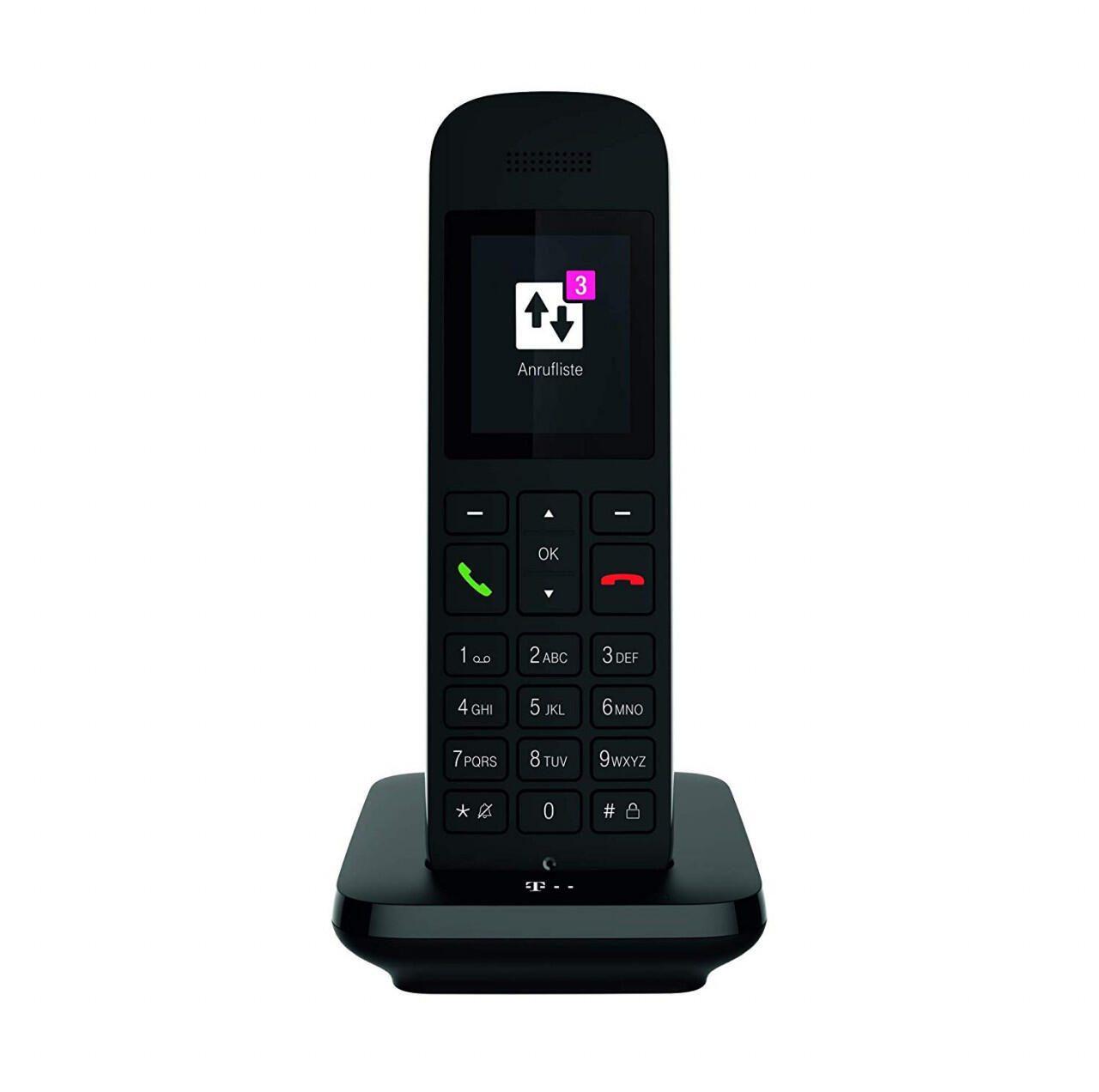 Telekom Sinus 12 con base nero (telefono cordless)